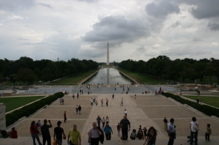 L'obelisco visto dal Lincoln Memorial