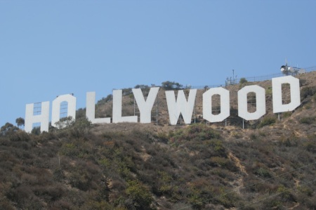 La famosa scritta sulle colline di Hollywood