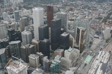 Il centro di Toronto visto dalla CN Tower